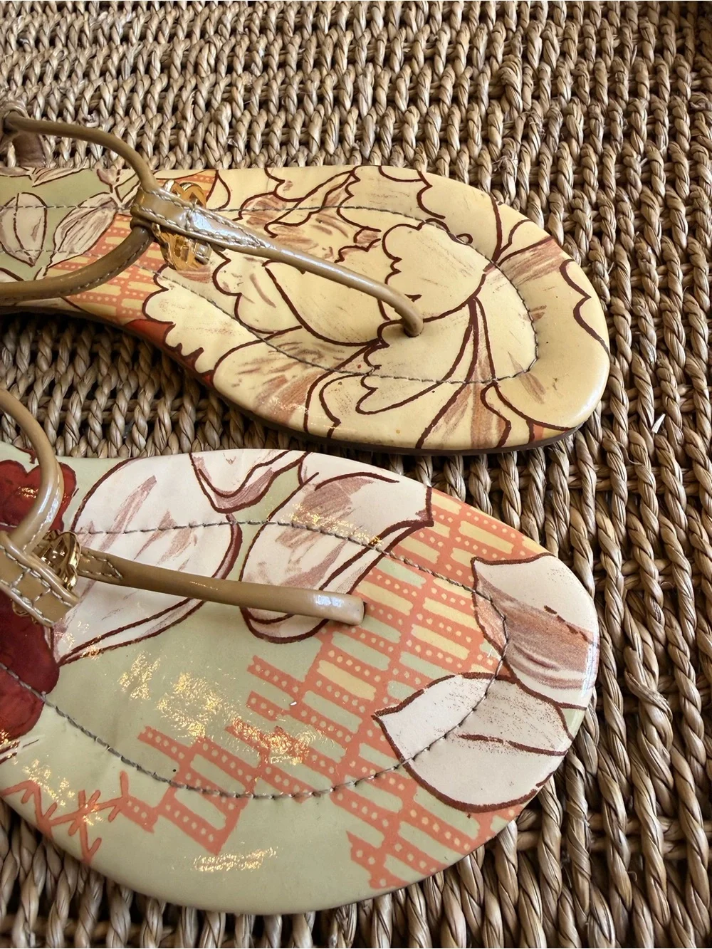 Tory Burch Emmy Patent T-Strap Sandals